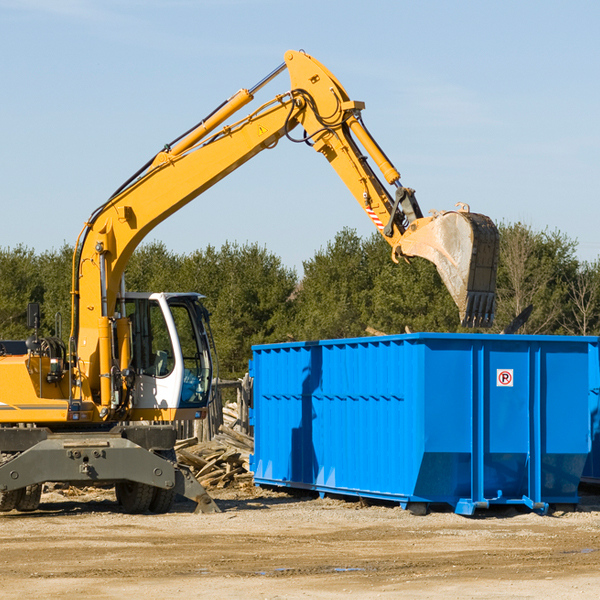 what happens if the residential dumpster is damaged or stolen during rental in Hallieford VA